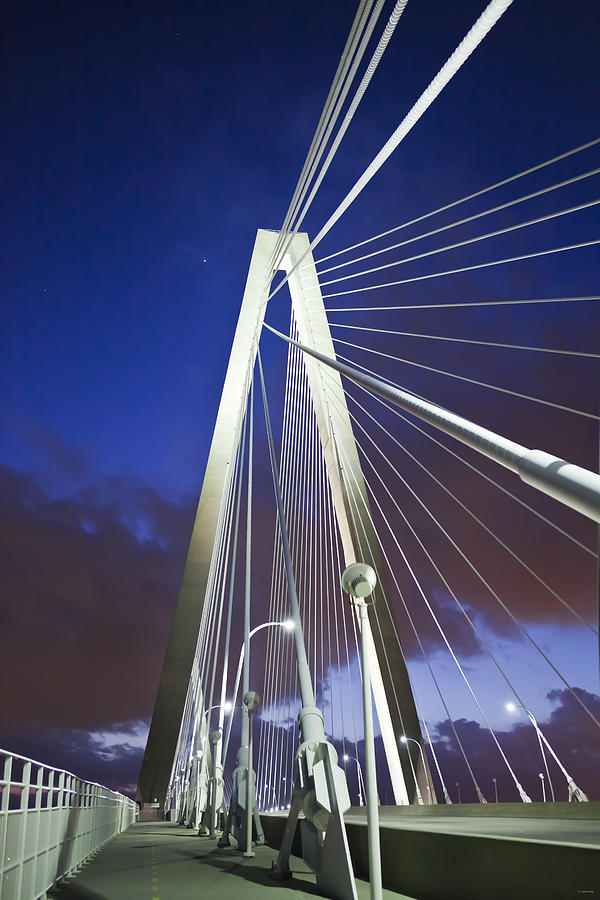 Bridge Photograph - Ravenel Tower by Donni Mac