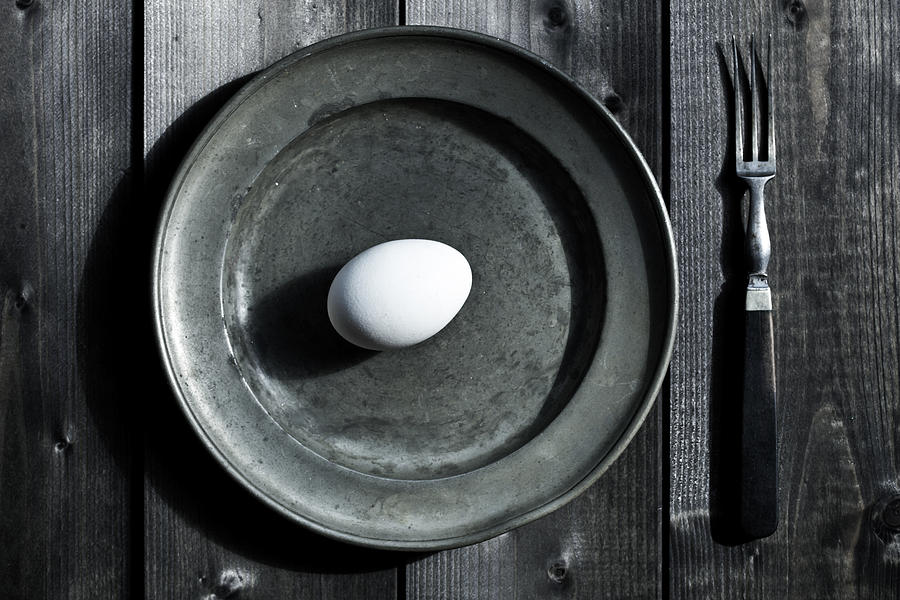 Vintage Photograph - Raw Egg by Joana Kruse