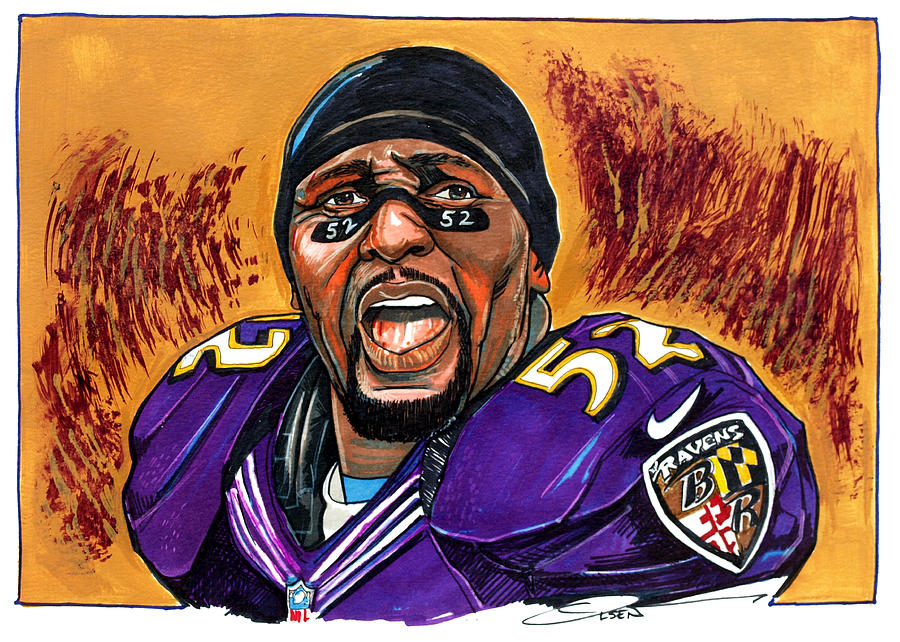 Ray Lewis by Dave Olsen