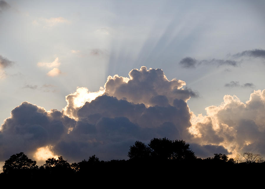 Rays and Clouds  Photograph by Tim Fitzwater