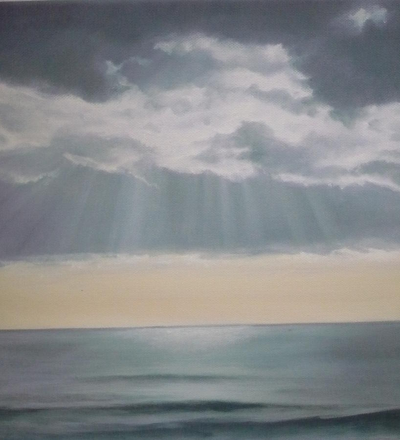 Rays Painting by Caroline Philp