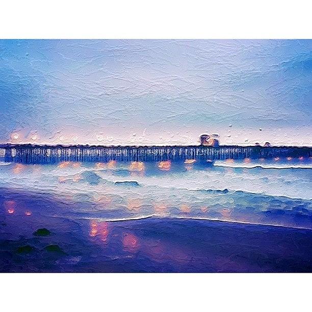 Beach Photograph - Re-edit Of Oceanside Pier. #beach by Aaron Moses