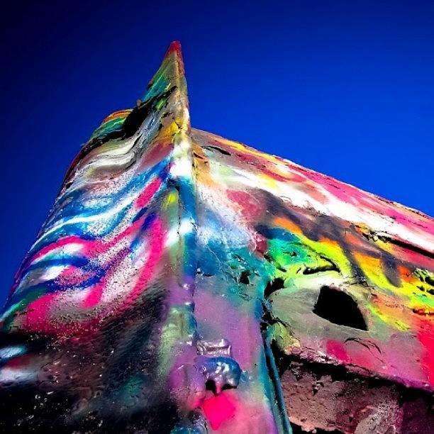 Reaching For The Sky - Cadillac Ranch Photograph by Rj Photogalleries
