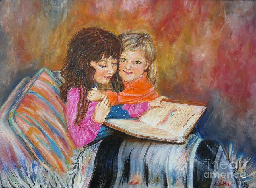 Children Painting - Reading Blanket 2 by Sharon Wilkens