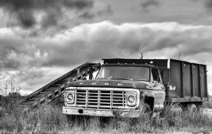 Farm Photograph - Ready for the Harvest BW by JC Findley