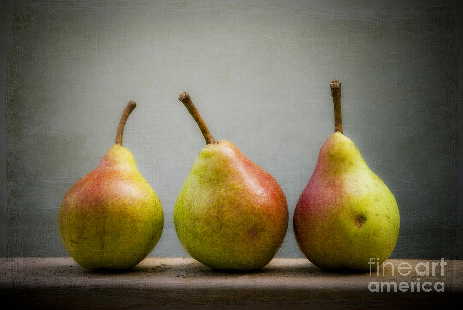 Three Pears   Photograph by Alana Ranney