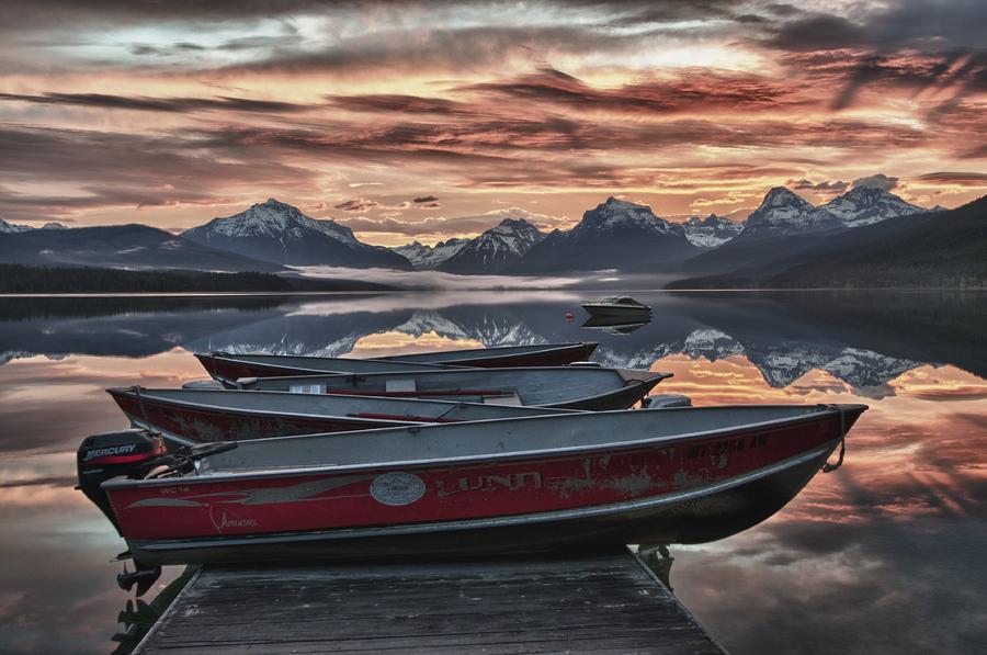 Glacier National Park Photograph - Ready to launch by Jay Seeley