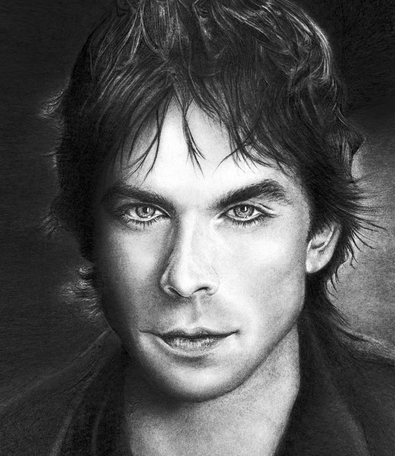 Realistic pencil drawing of Ian Somerhadler Drawing by Debbie Engel ...