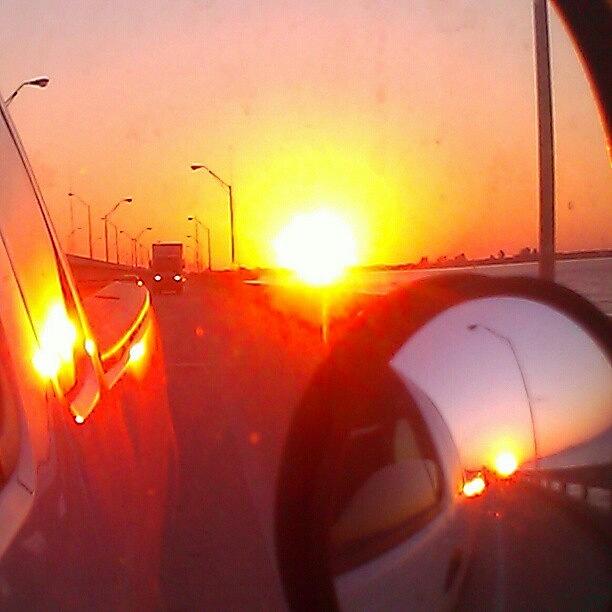 Summer Photograph - Rearview Sunset by Jinxi The House Cat