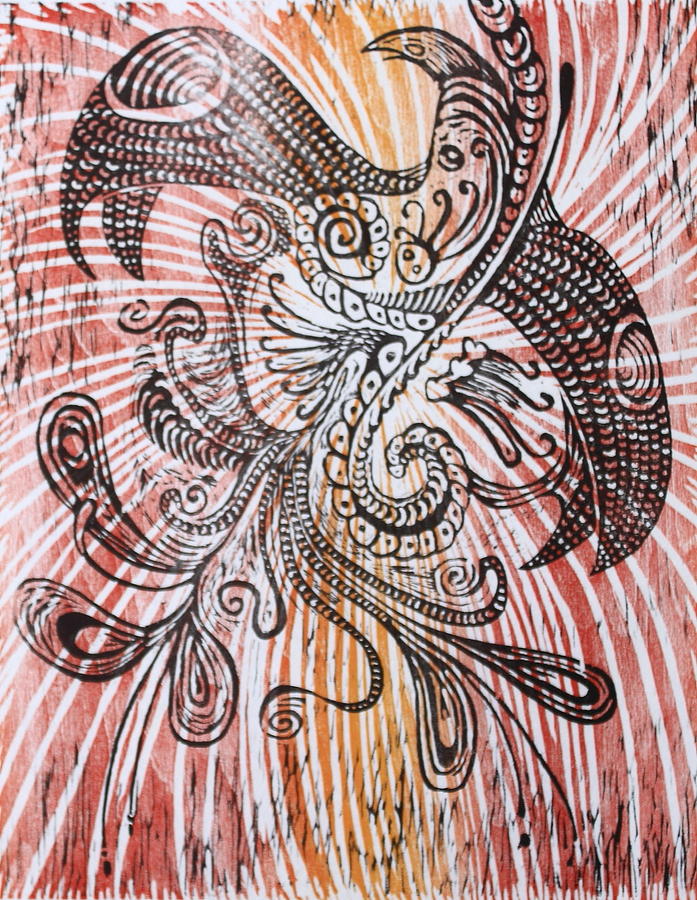 Phoenix Painting - Rebirth 2 by Tamra Pfeifle Davisson