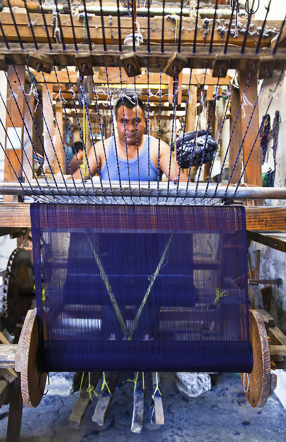 Reboso loom artisan Photograph by John Bartosik
