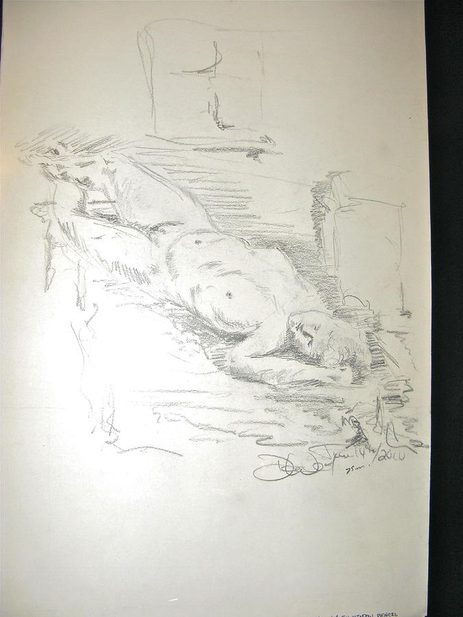 Reclined Drawing by Brian Sereda