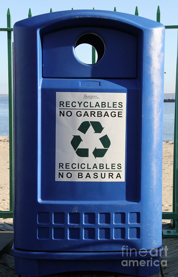 Recycling Bin Photograph by Photo Researchers, Inc.