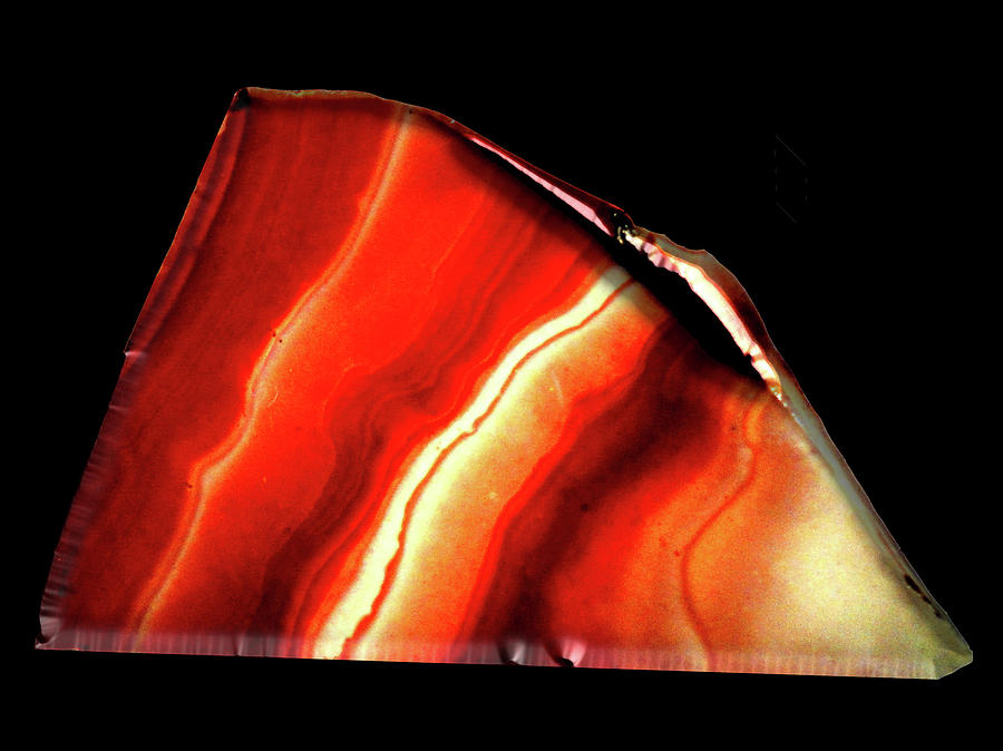 Red Agate  Mixed Media by Bruce Ritchie