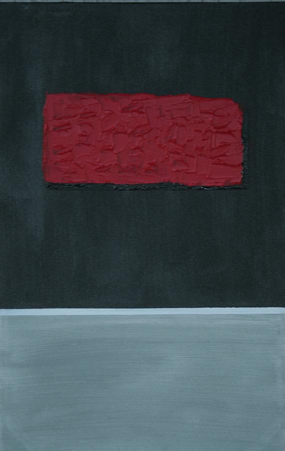 Abstract Painting - Red and Black by James Johnson