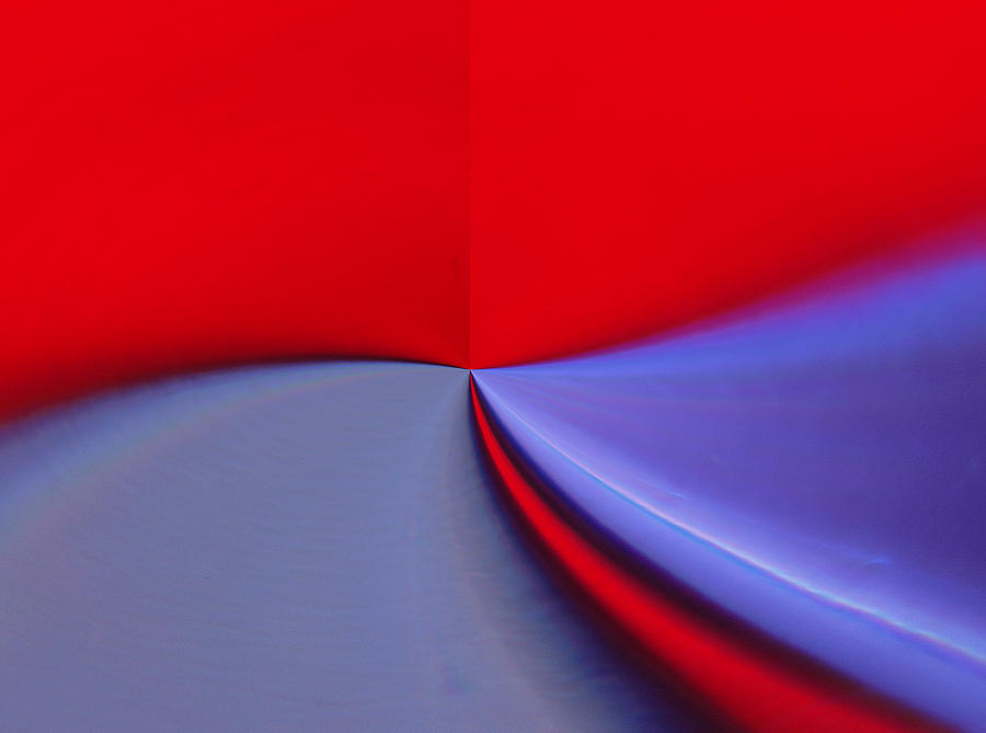 Red and Blue Abstract Photograph by Pat Exum