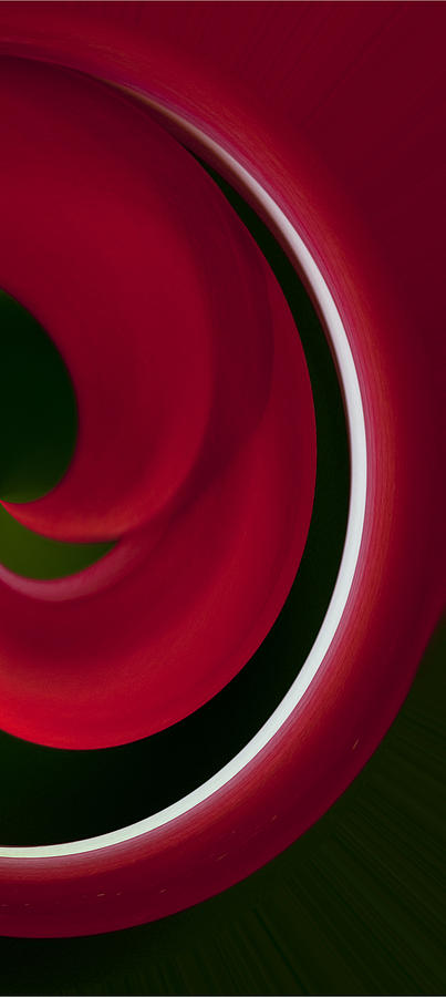 Red and Green Abstract Right Side Photograph by Pat Exum