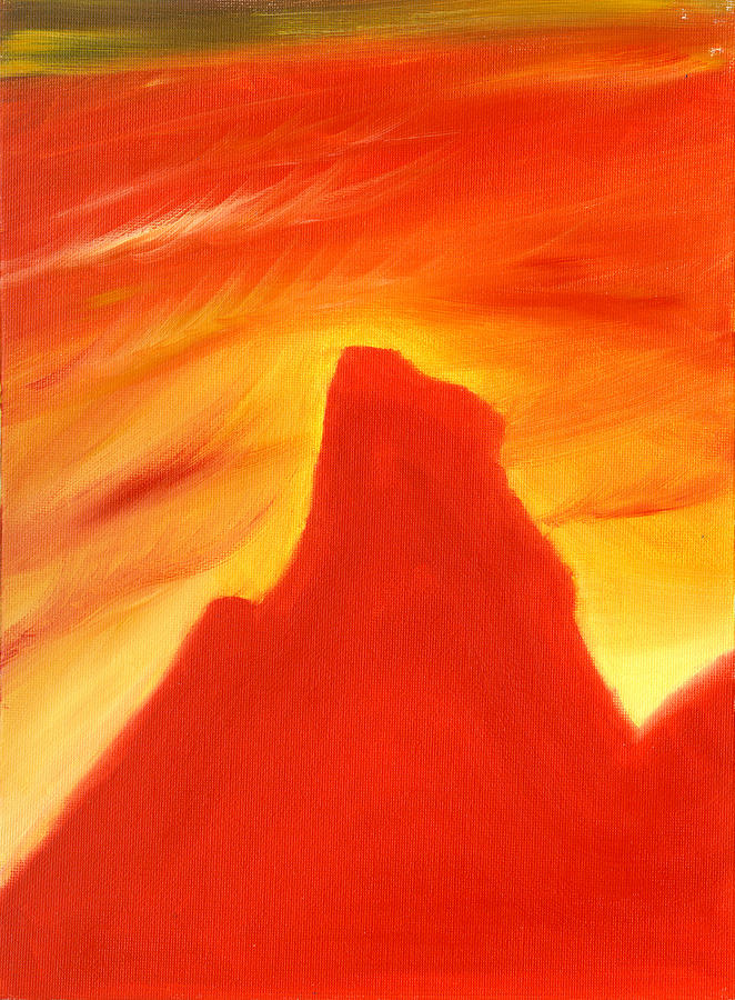 Red and Orange Painting by Hakon Soreide
