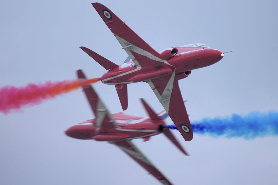 Red Arrows Photograph by Tim Beach