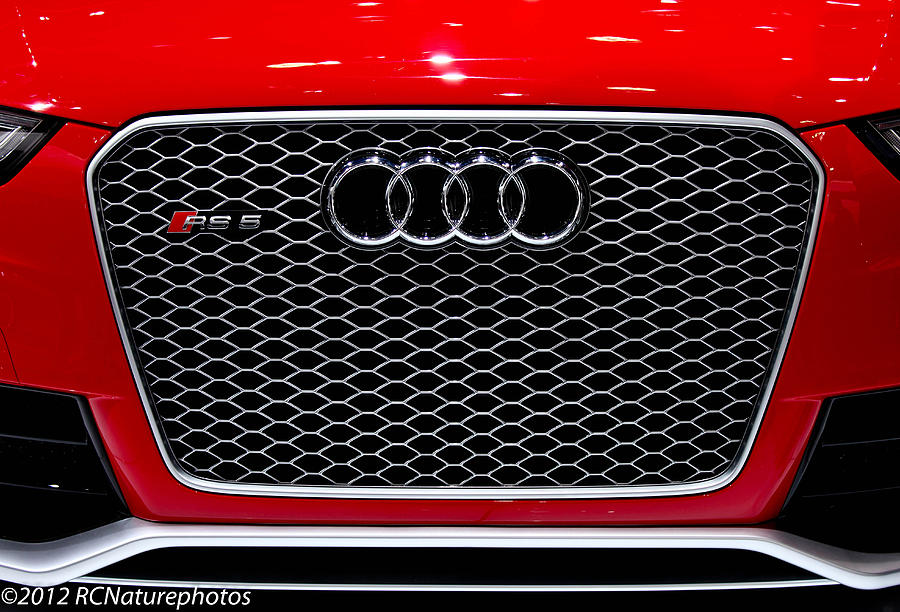 Red Audi Grilled Photograph by Rachel Cohen