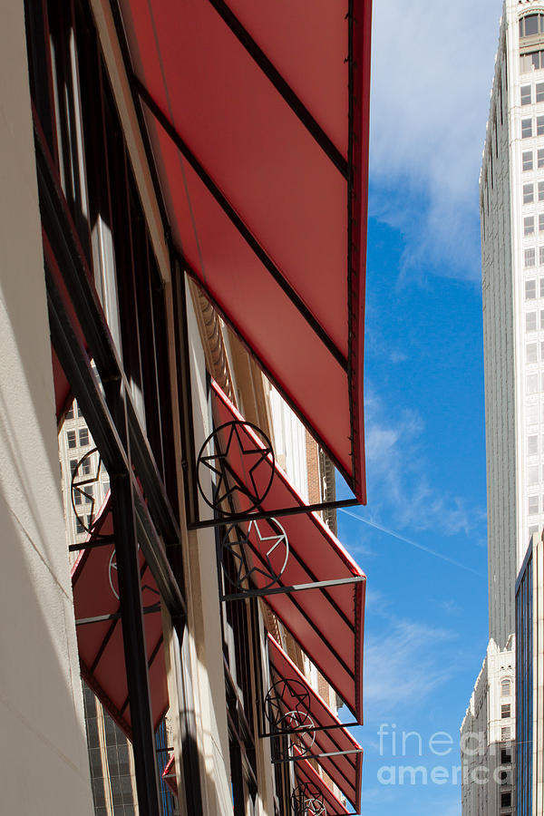 Red Awnings Photograph by Lawrence Burry