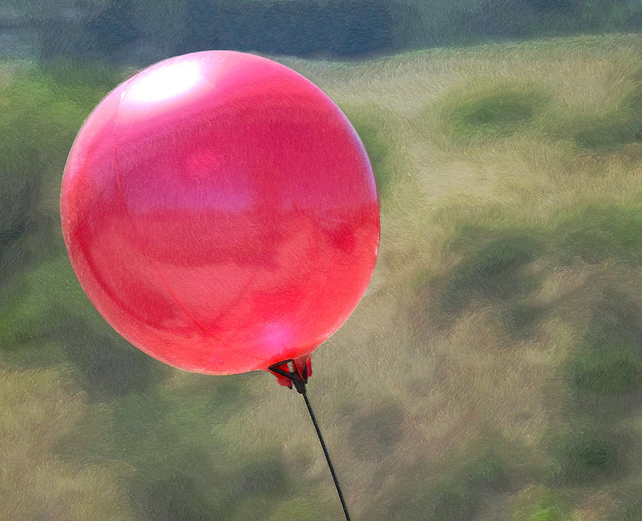 Red Balloon Photograph by Ernest Echols