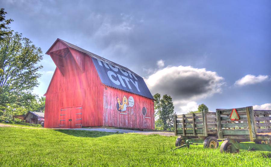 Architecture Photograph - Red Barn by David Troxel