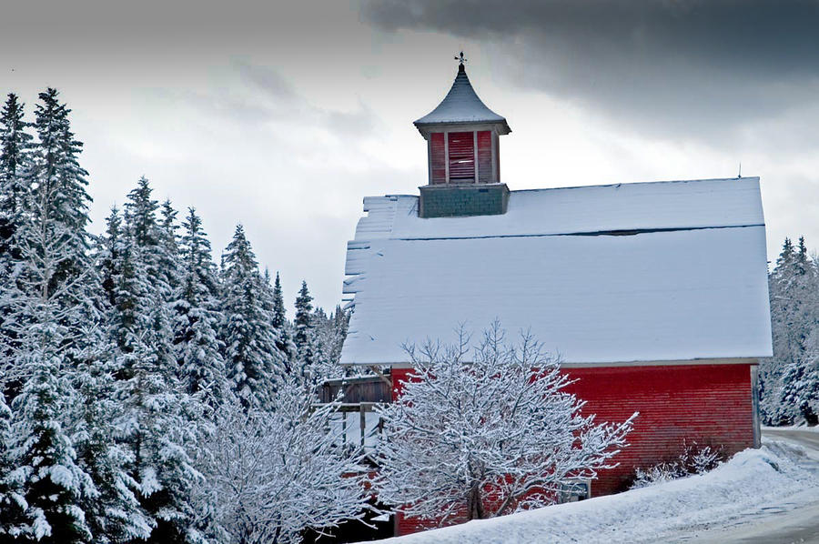Red Barn Veemont Digital Art by Jim Proctor Red Barn Veemont Digital Art by Jim Proctor