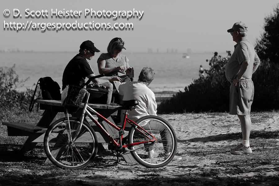 Red Bike Photograph by Scott Heister