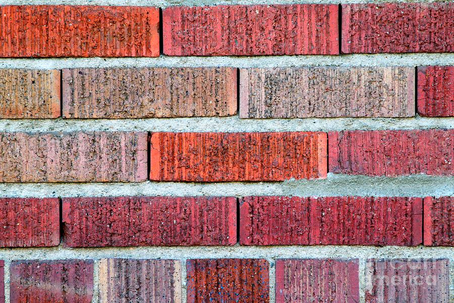 Architecture Photograph - Red Brick Wall by Henrik Lehnerer