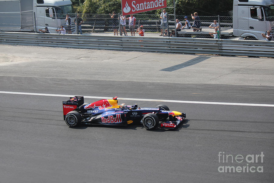 Red Bull - Sebastian Vettel Photograph by David Grant