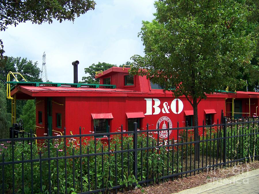 Red Caboose Photograph by Charles Robinson