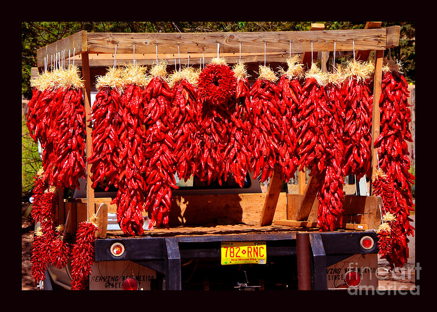 Red Chili Ristra Truck Photograph