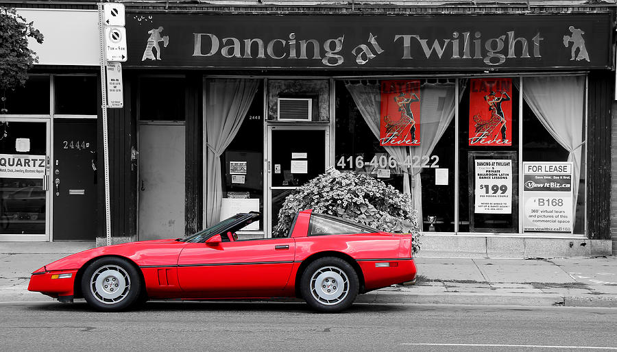 Chevrolet Photograph - Red Corvette by Andrew Fare