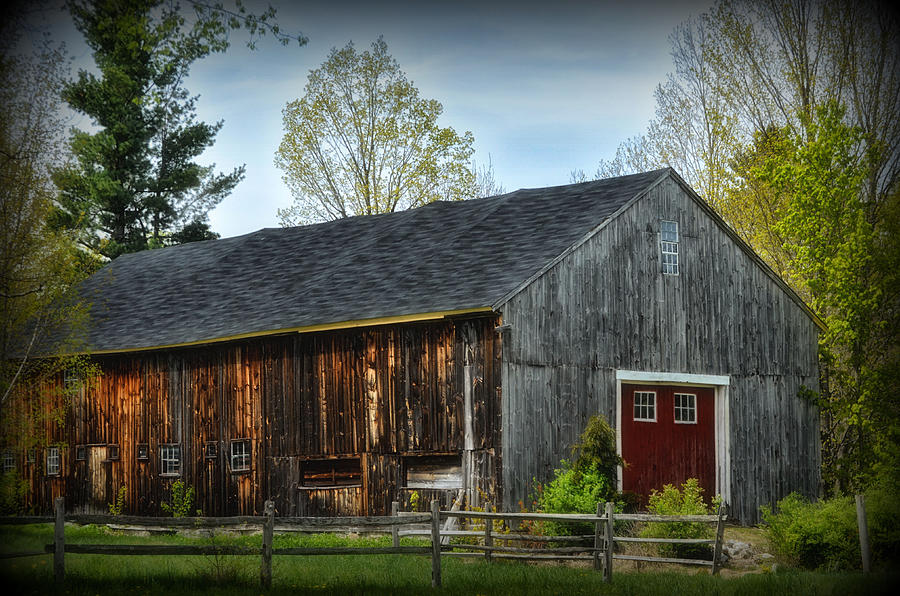 Red Door Barn Photograph by Tricia Marchlik