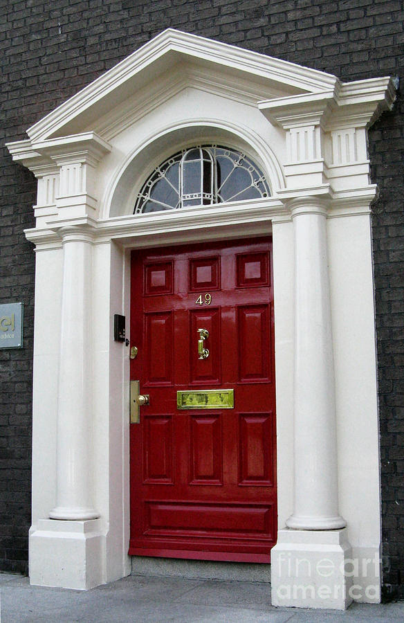 Red  Dublin Door Photograph by Arlene Carmel