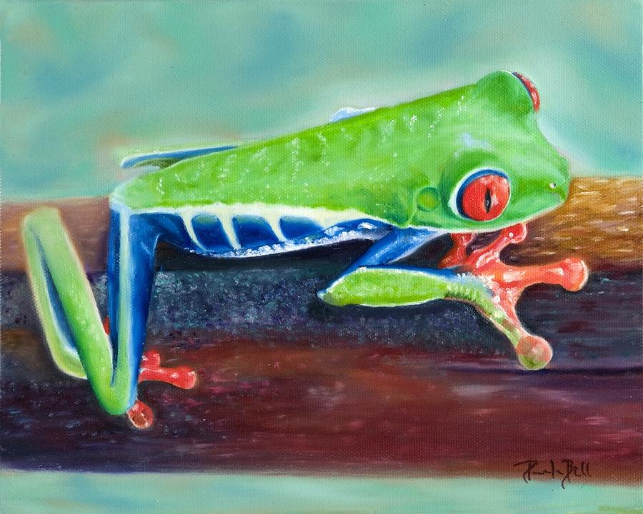 Red-Eyed Tree Frog Painting by Pamela Bell - Fine Art America