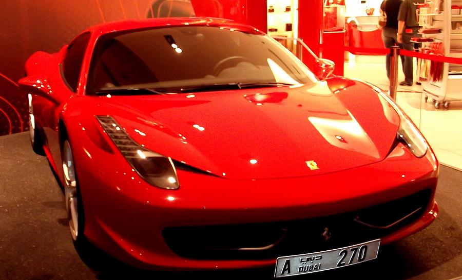 Red Ferrari Photograph by Elizabeth Doran - Fine Art America