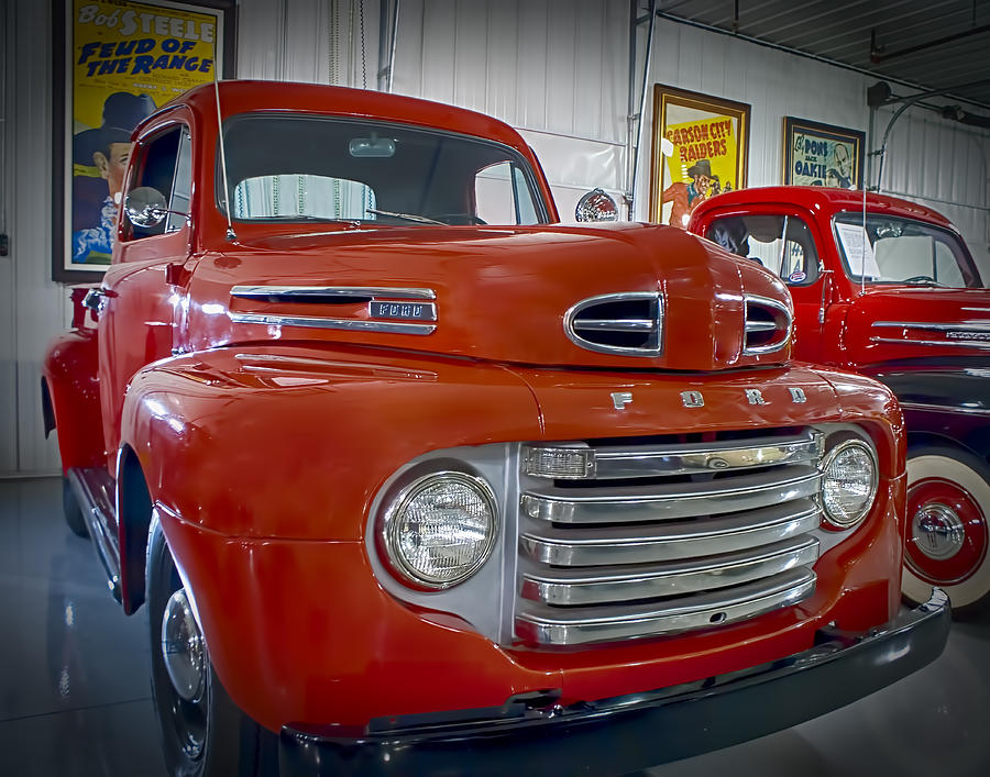 Red Ford Pickup Photograph by Steve Benefiel