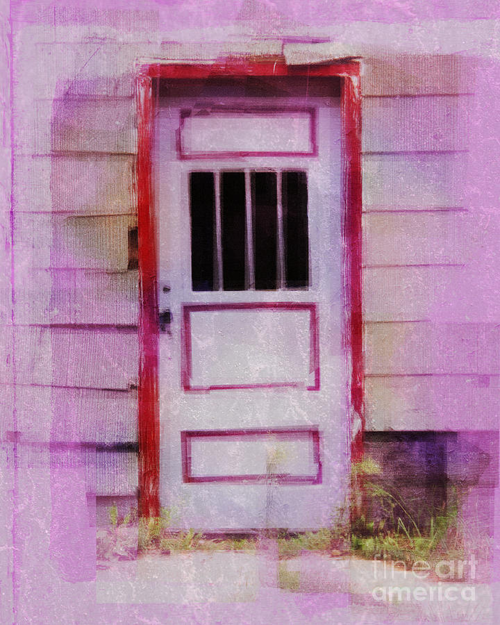 Red Framed Door Photograph by Perry Webster