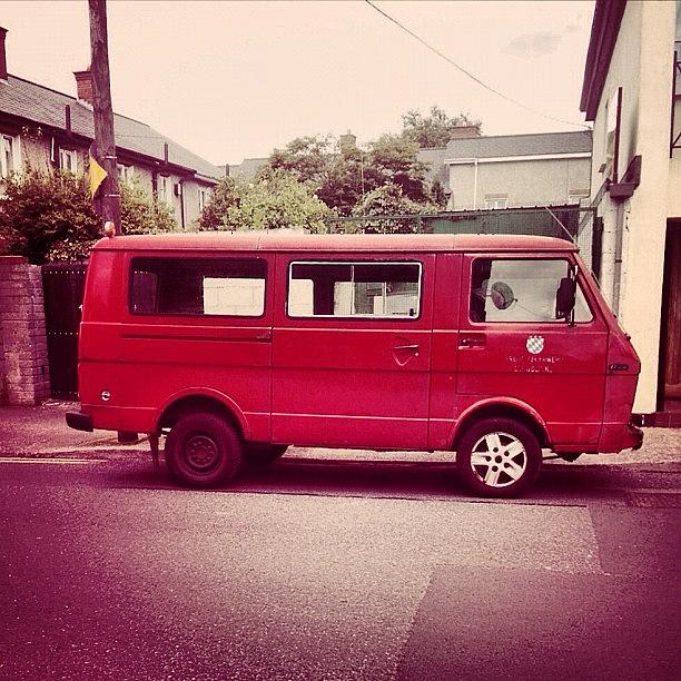 Van Photograph - #red #german #engineered #volkswagon by Donny Bajohr