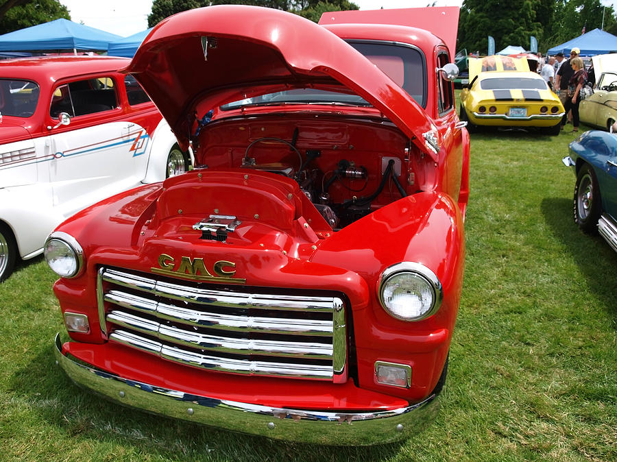 Red GMC Photograph by Teri Schuster
