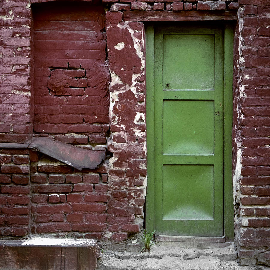 Red green facade. Belgrade. Serbia Photograph by Juan Carlos Ferro Duque