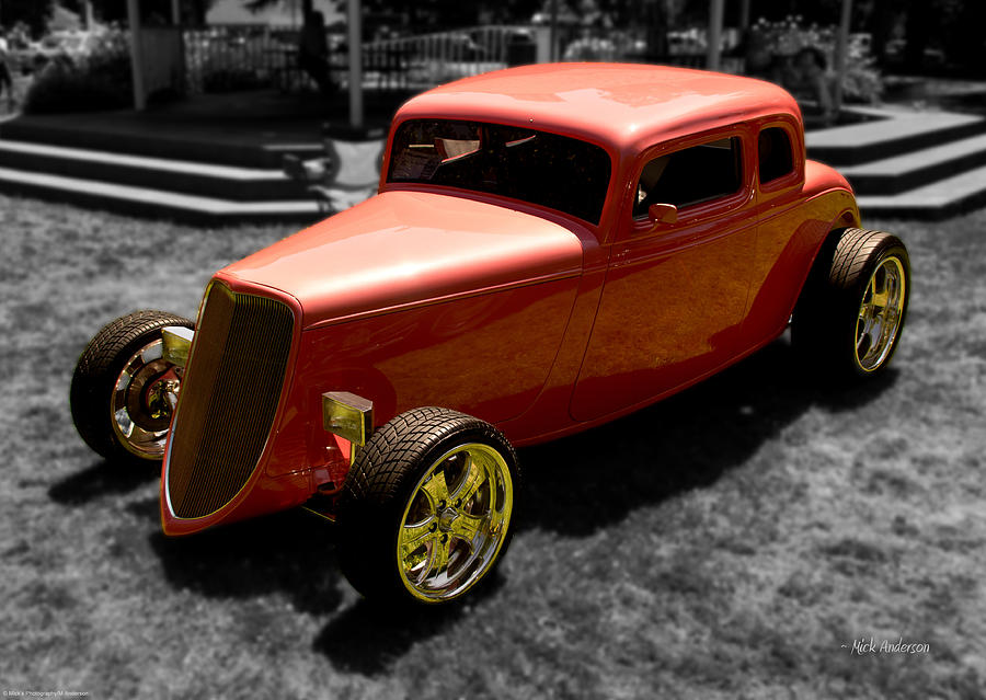 Red Hot Rod Photograph by Mick Anderson
