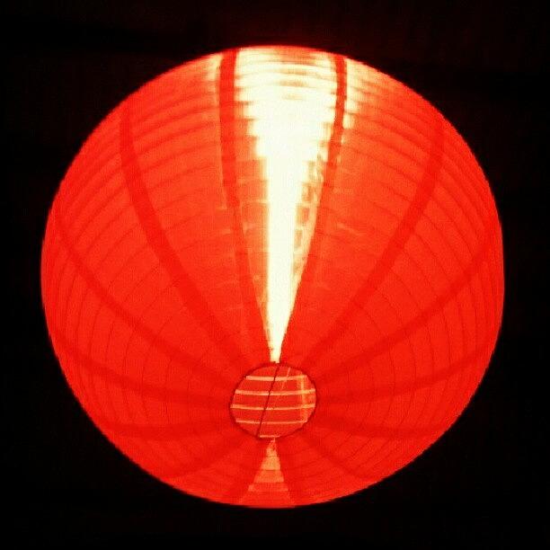 Light Photograph - Red Lantern #light #red #instacanvas by Paul Todd