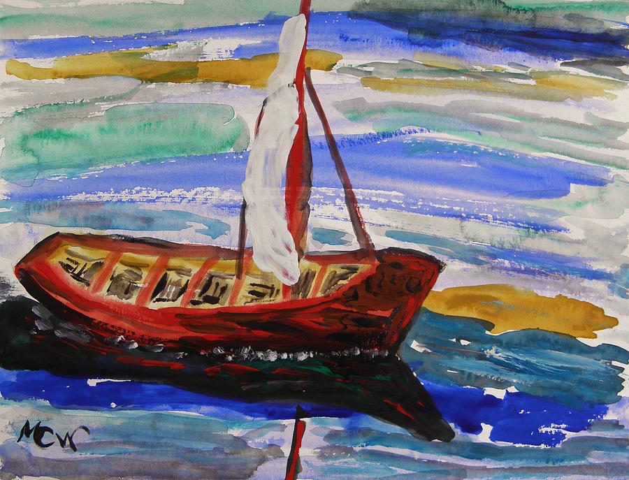 Red Mast Painting by Mary Carol Williams - Fine Art America