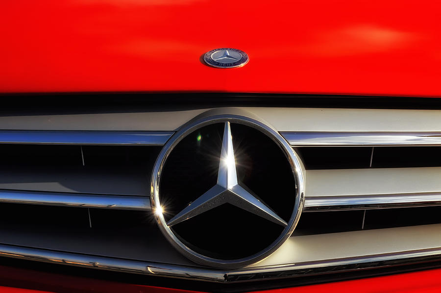 Red Mercedes Photograph by Bill Cannon