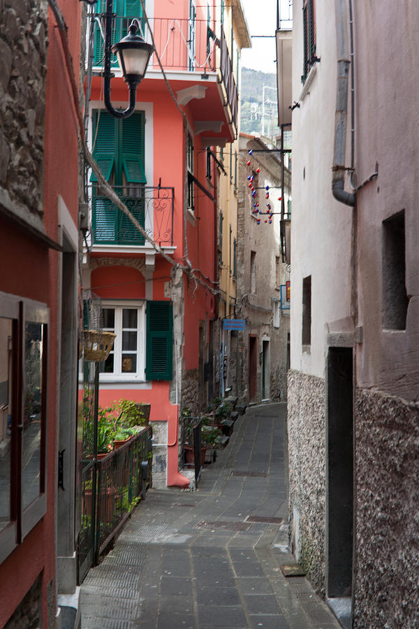 Alleyway in Riomaggiore Cinque Terre Italy Photograph by Mike Reid