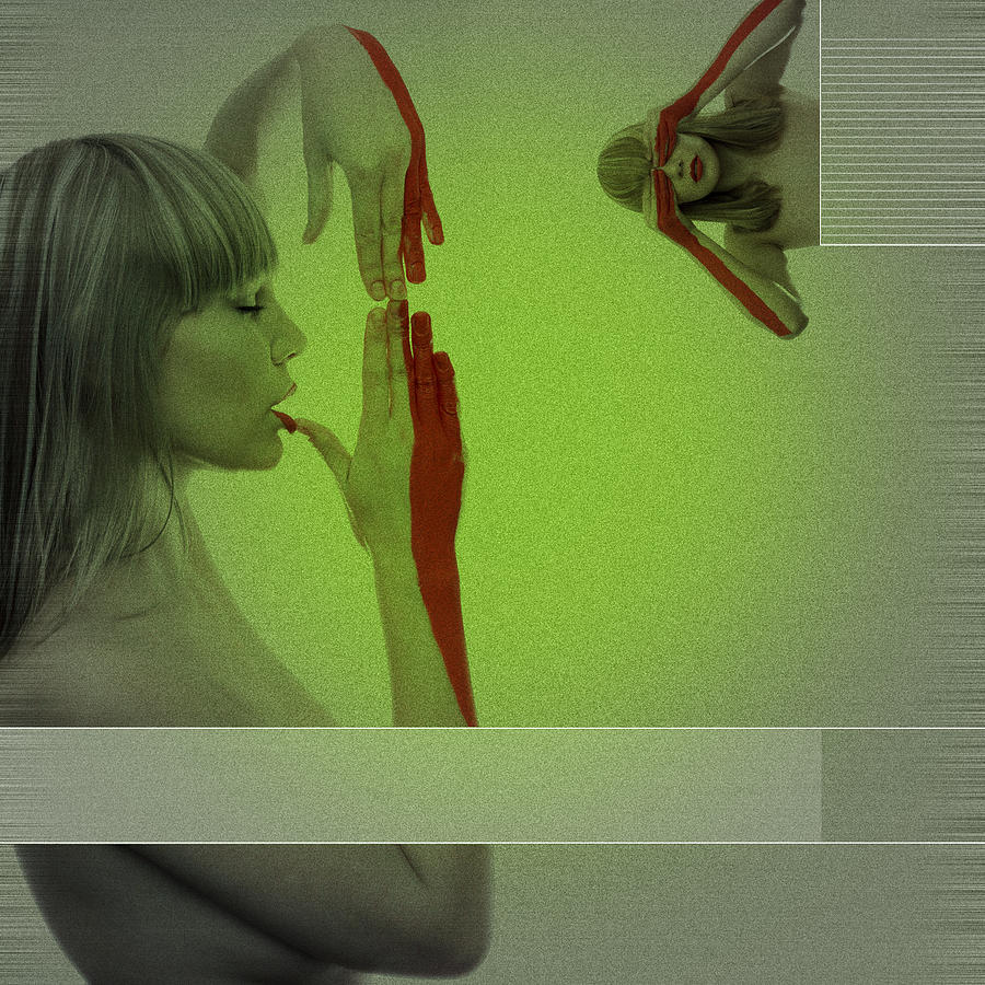 Seductive Photograph - Red Paint by Naxart Studio Seductive Photograph - Red Paint by Naxart Studio