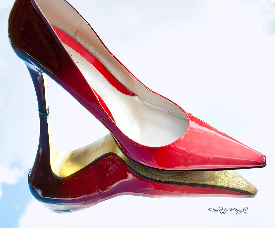 Red Patent Stilettos Photograph by Paulette B Wright